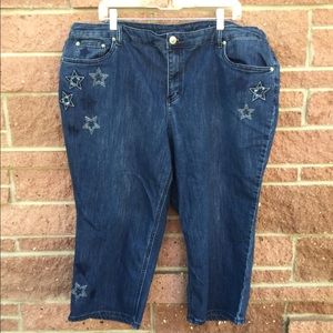 Cj Banks Star Jean Capris 22W